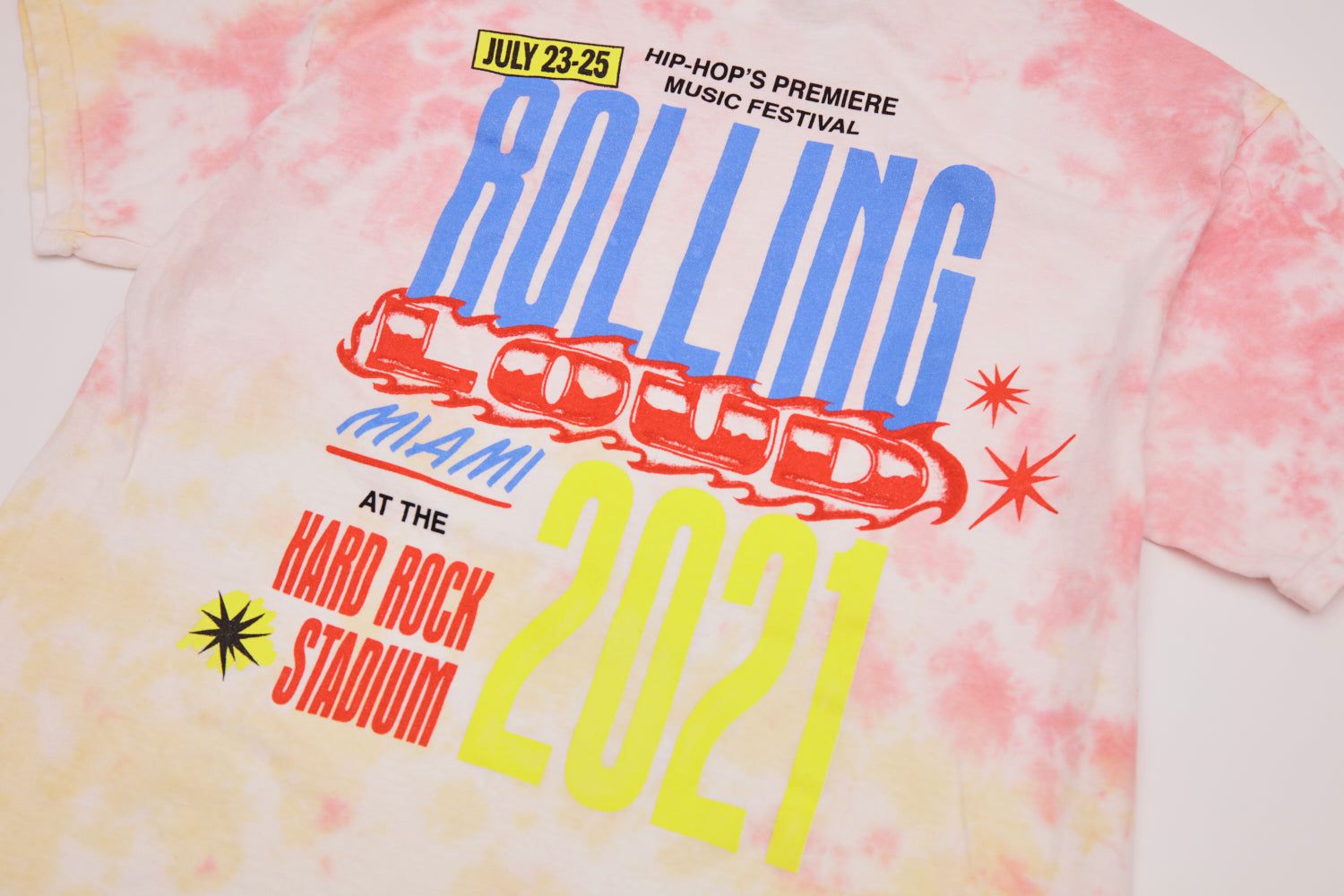 Campaignin' Miami 21 Tie-Dye Tee sold by Rolling Loud Merch product image thumbnail 3