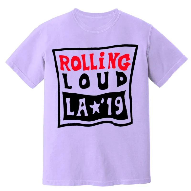 LA19 Two Nights Only Vintage Washed Tee sold by Rolling Loud Merch