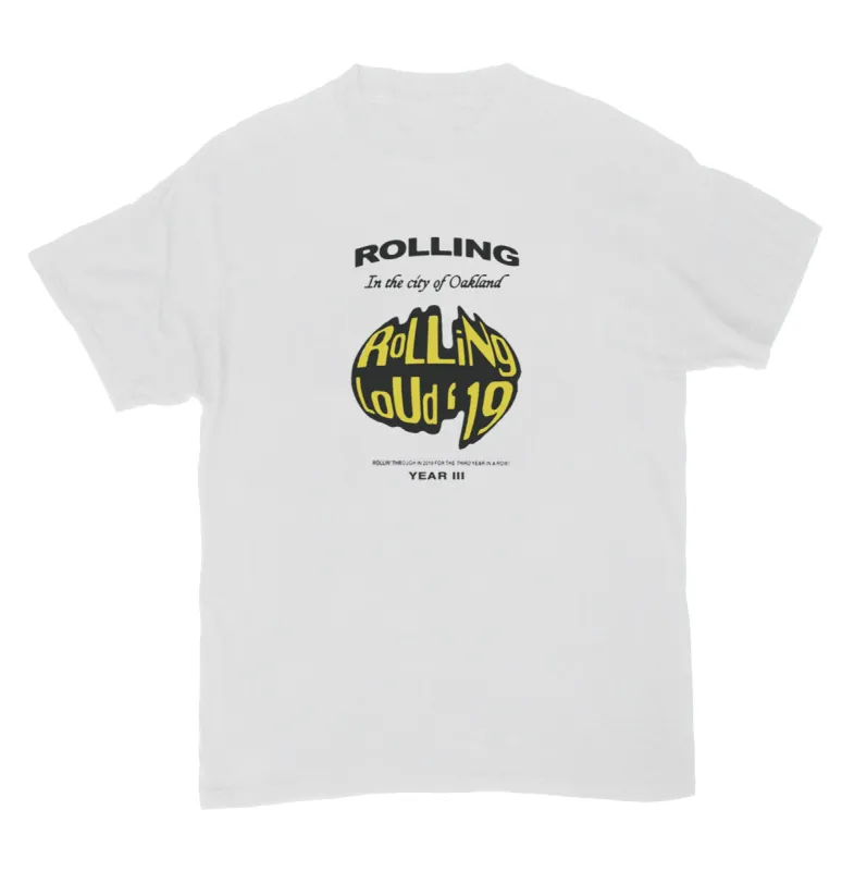 In The City White SS Tee sold by Rolling Loud Merch