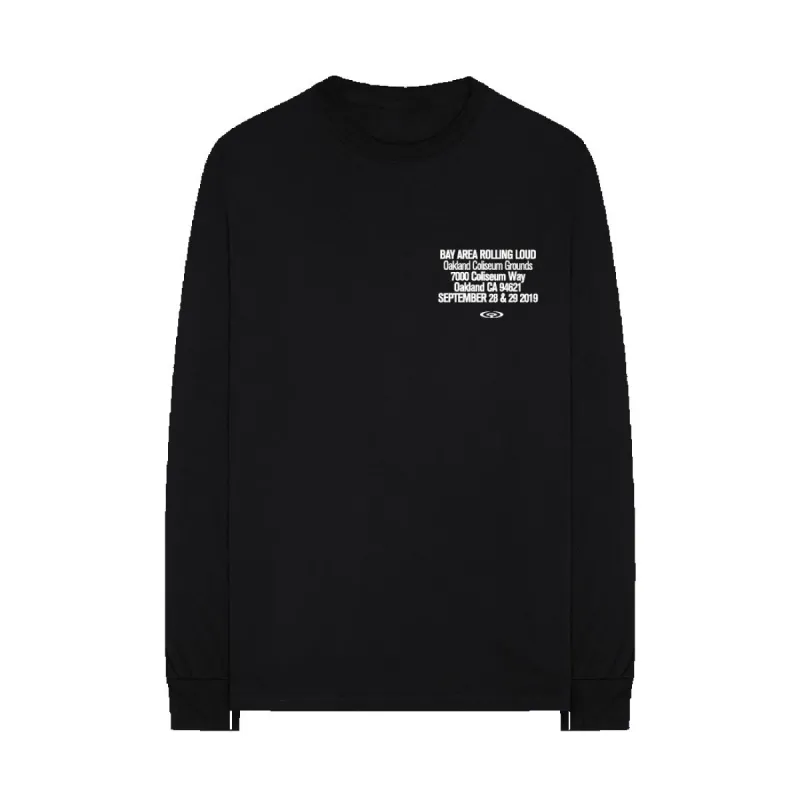 Scan Black Long Sleeve Tee sold by Rolling Loud Merch