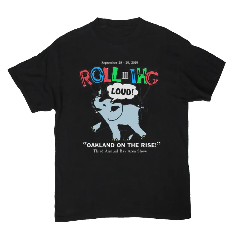 On The Rise Black SS Tee sold by Rolling Loud Merch