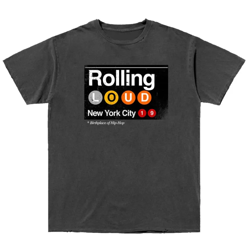 NY19 Riding Out Garment Dyed SS Tee sold by Rolling Loud Merch