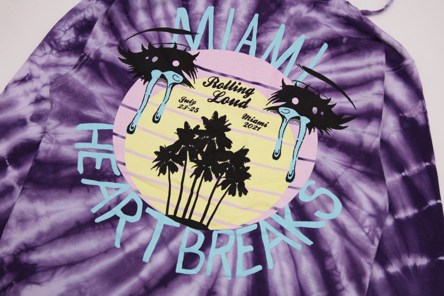 Dream Makers Miami 21 Headliners Tie Dye Hoodie sold by Rolling Loud Merch product image thumbnail 4