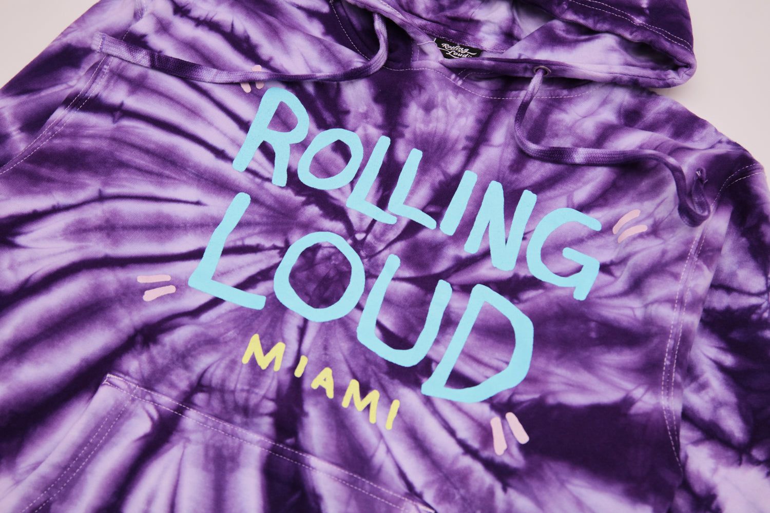 Dream Makers Miami 21 Headliners Tie Dye Hoodie sold by Rolling Loud Merch product image thumbnail 3