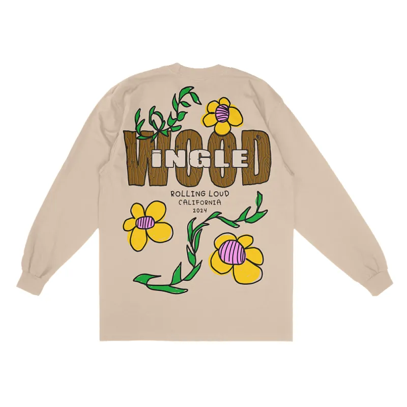 RL LA 24 Inglewood Wild Khaki Longsleeve ( Web Exclusive ) sold by Rolling Loud Merch