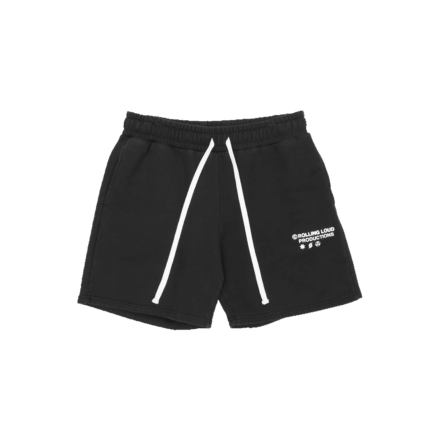 RL Productions Black French Terry Shorts sold by Rolling Loud Merch