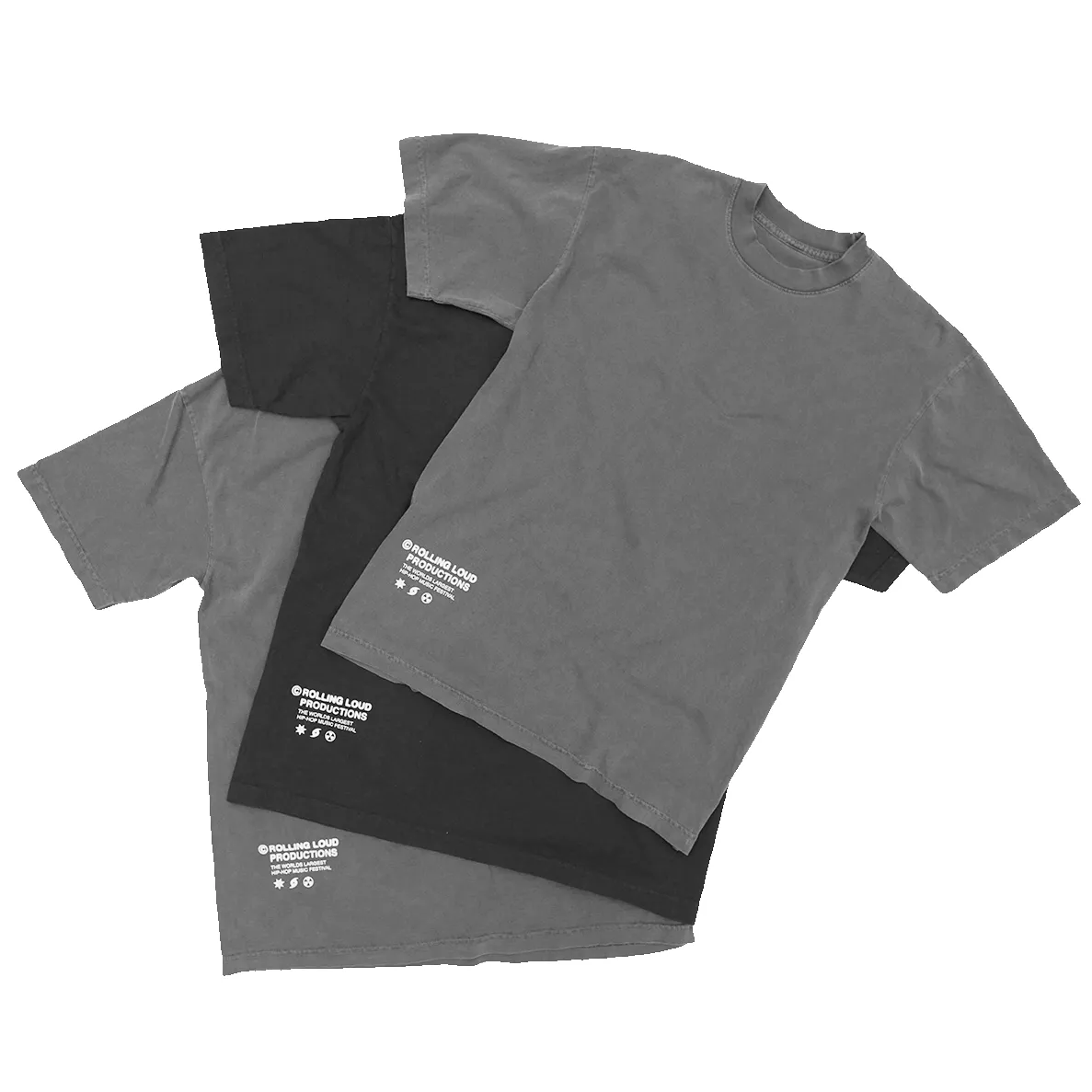 RL Productions Vintage Grey Tee sold by Rolling Loud Merch product image thumbnail 4