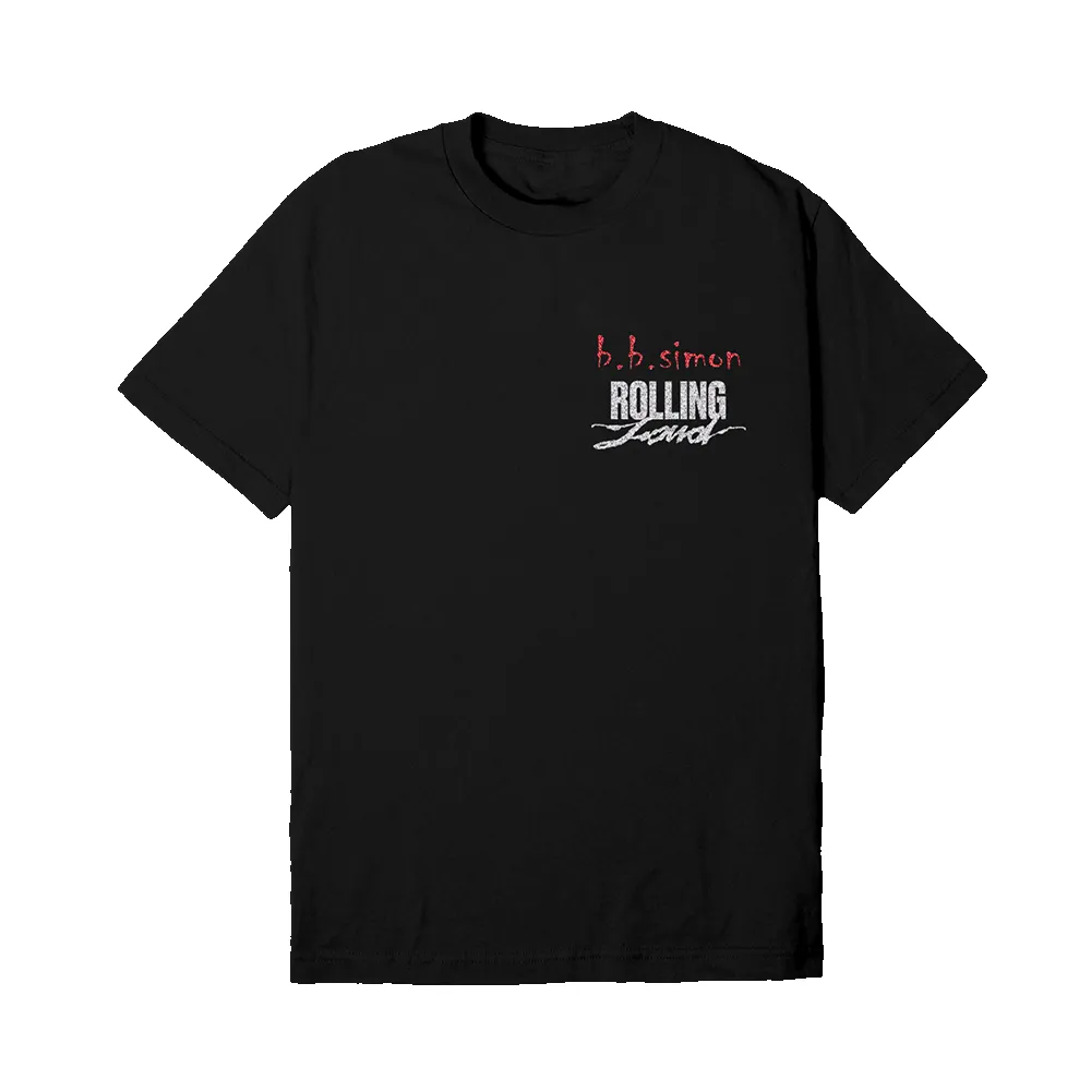RL x BB Simon Swarovski Crystal Black Flower Tee sold by Rolling Loud Merch product image thumbnail 2