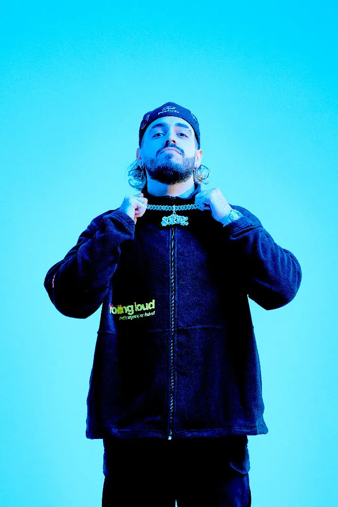 Loud Micro Fleece Jacket Black sold by Rolling Loud Merch product image thumbnail 3