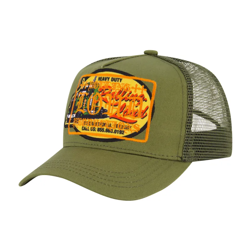 RL Loud Pros Green Trucker Hat sold by Rolling Loud Merch