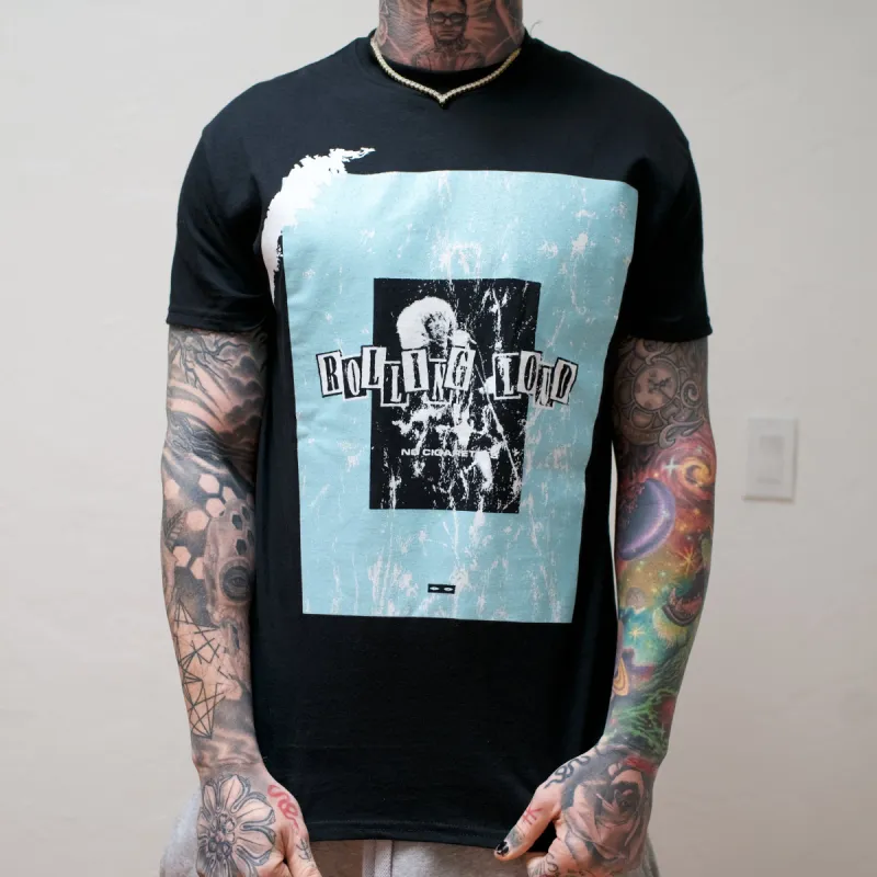 Rolling Loud Miami Rick Blue+White Tee sold by Rolling Loud Merch