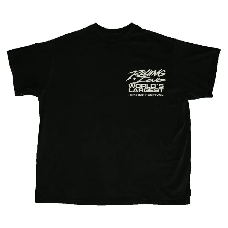 RL 24 Black Rose Tee sold by Rolling Loud Merch
