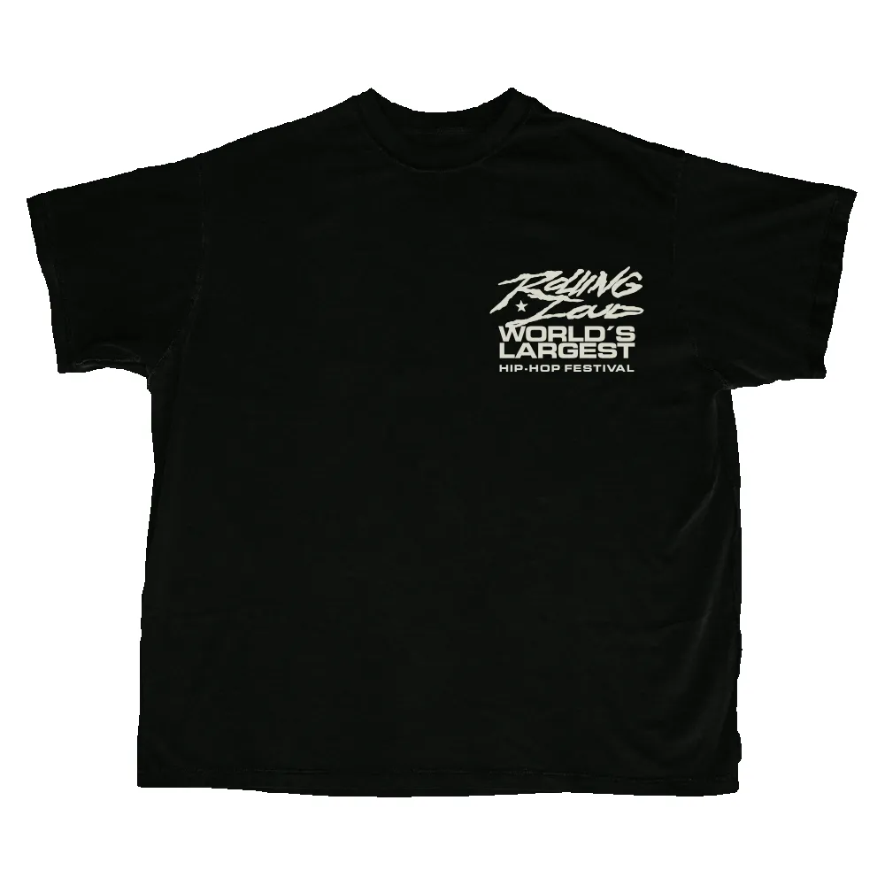 RL 24 Black Rose Tee sold by Rolling Loud Merch