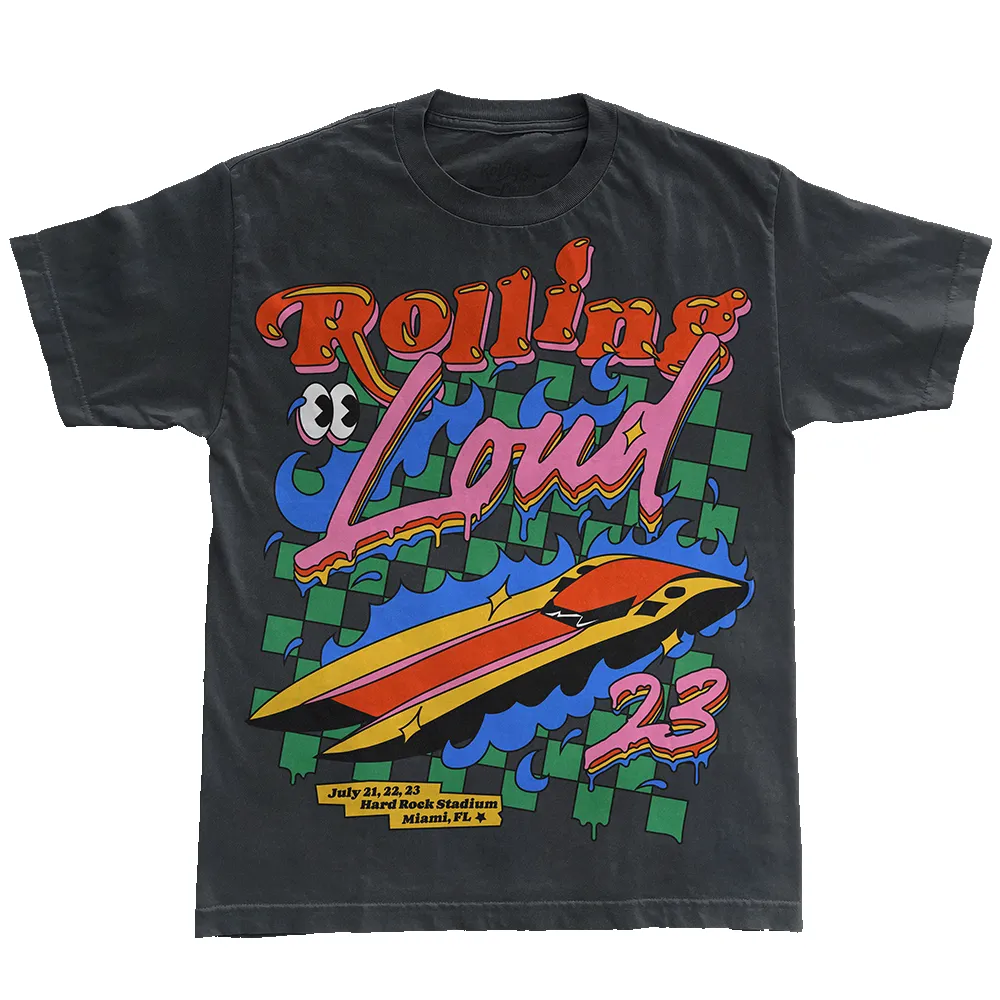 RL Exclusive Miami 23 Line Up Tee Black sold by Rolling Loud Merch product image thumbnail 2