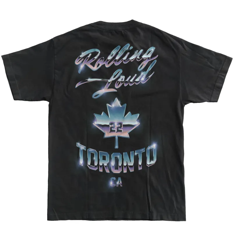 RL Chrome Leaf T Shirt Toronto 22' sold by Rolling Loud Merch