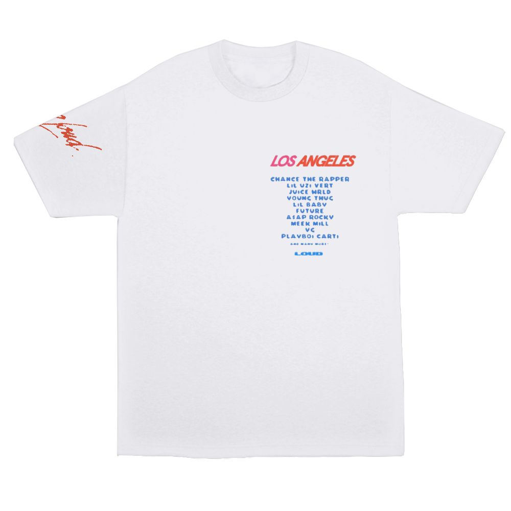 LA19 Speeding White Neon SS Tee sold by Rolling Loud Merch product image thumbnail 2