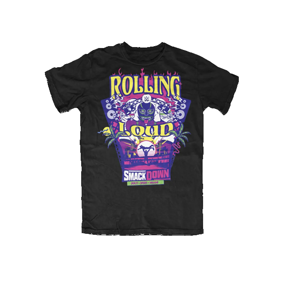 SMACKDOWN ROLLING LOUD MIAMI LUCHA BLACK sold by Rolling Loud Merch