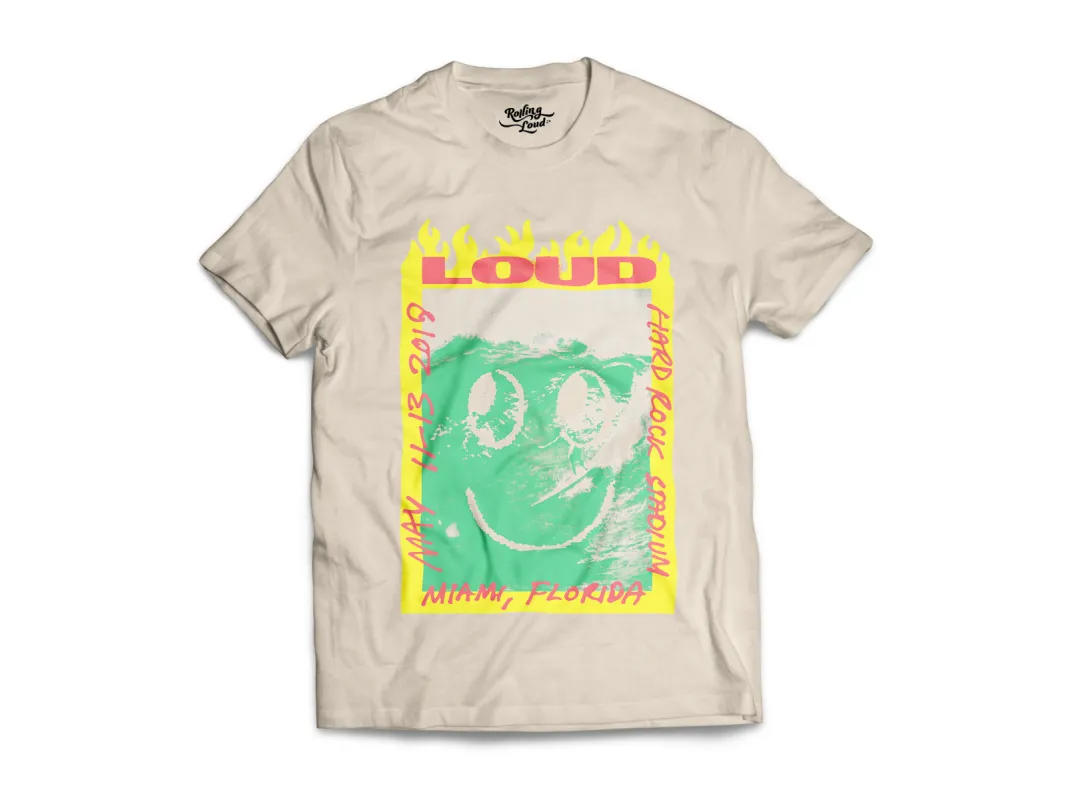 Rolling Loud Miami Smiley Lineup Tee sold by Rolling Loud Merch