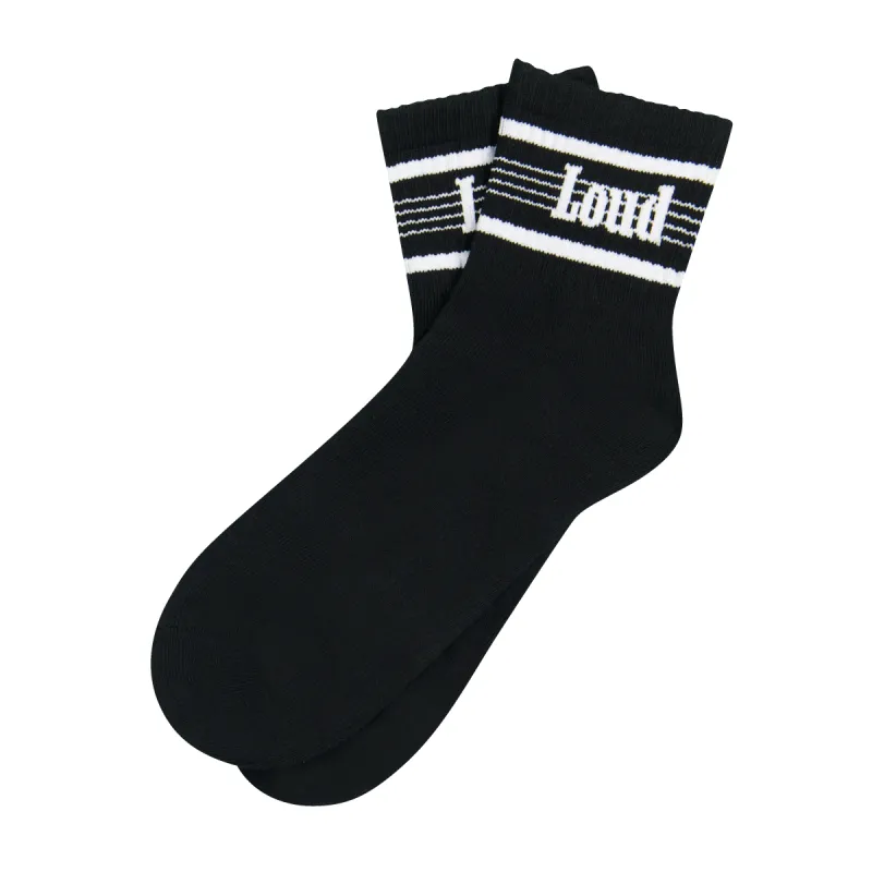 RL Stripe Black Quarter Socks sold by Rolling Loud Merch