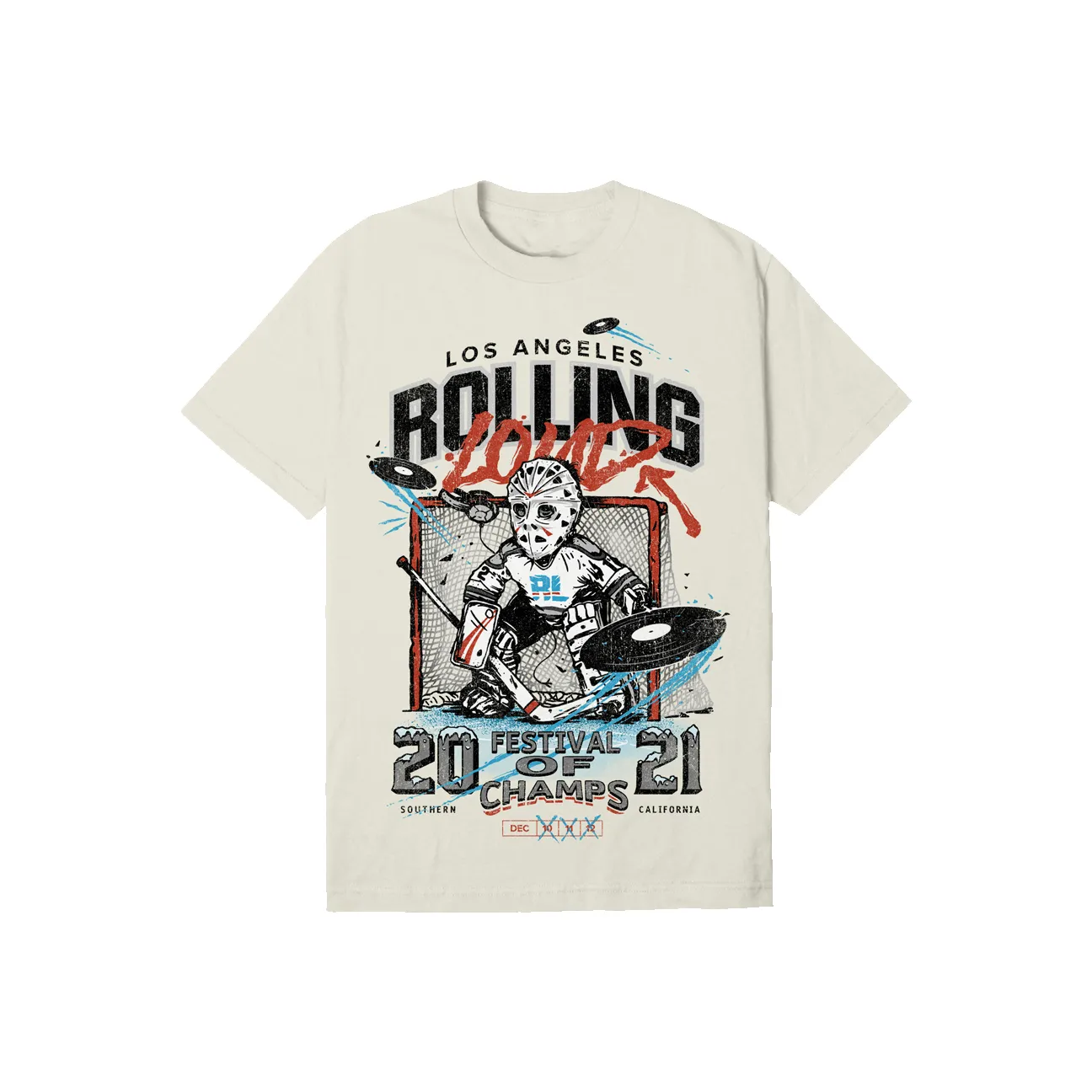 Faceoff T Shirt White LA 2021 sold by Rolling Loud Merch