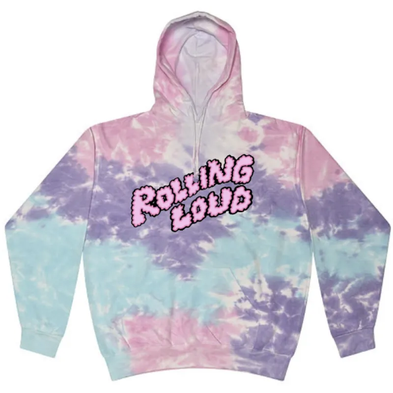 Puffy Logo Cotton Candy Wash Hoodie sold by Rolling Loud Merch