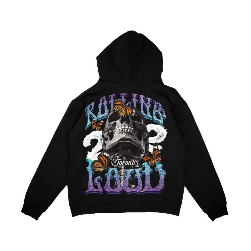 RL Black Skeleton Hoodie Toronto 2022 sold by Rolling Loud Merch
