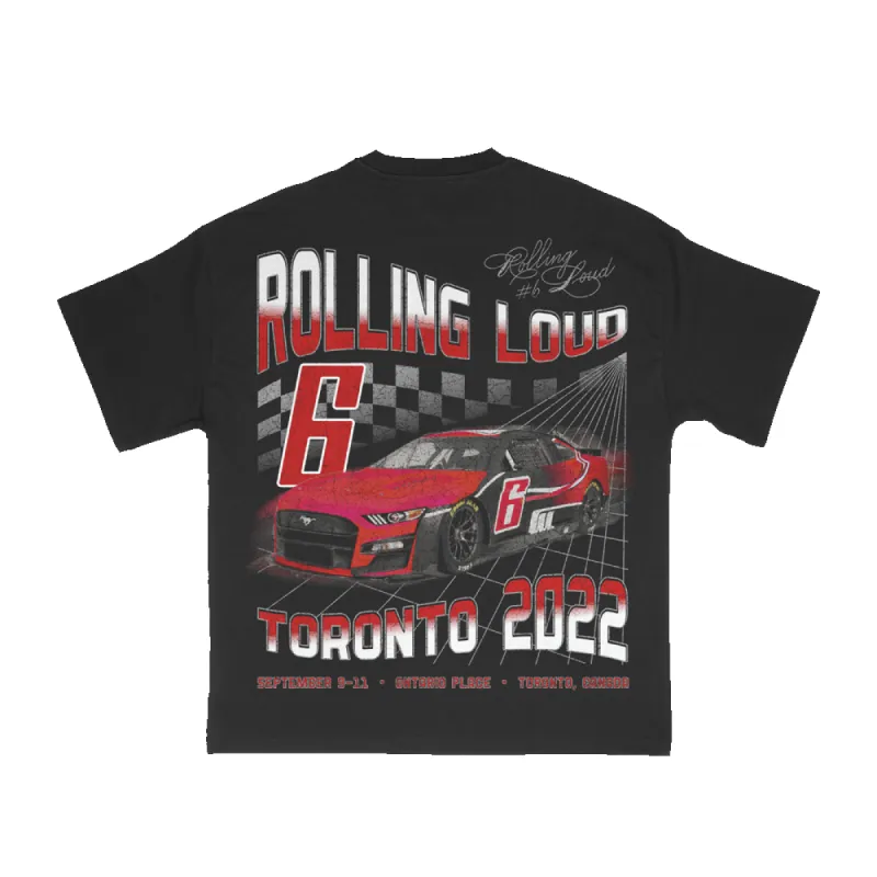 RL Nascar T Shirt Black Toronto 22' sold by Rolling Loud Merch