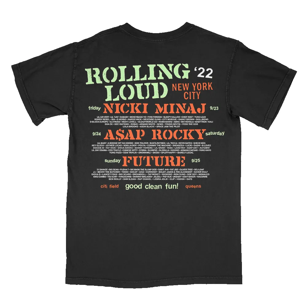 RL Good Clean T Shirt Black NYC 22 sold by Rolling Loud Merch product image thumbnail 2
