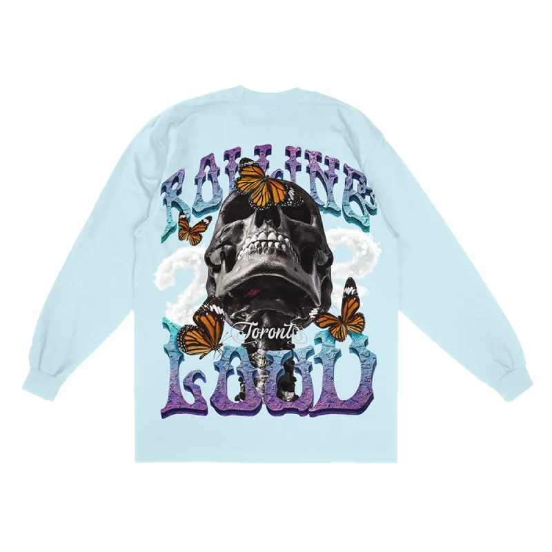 RL Butterfly Skeleton Long Sleeve Tee Toronto 22 sold by Rolling Loud Merch