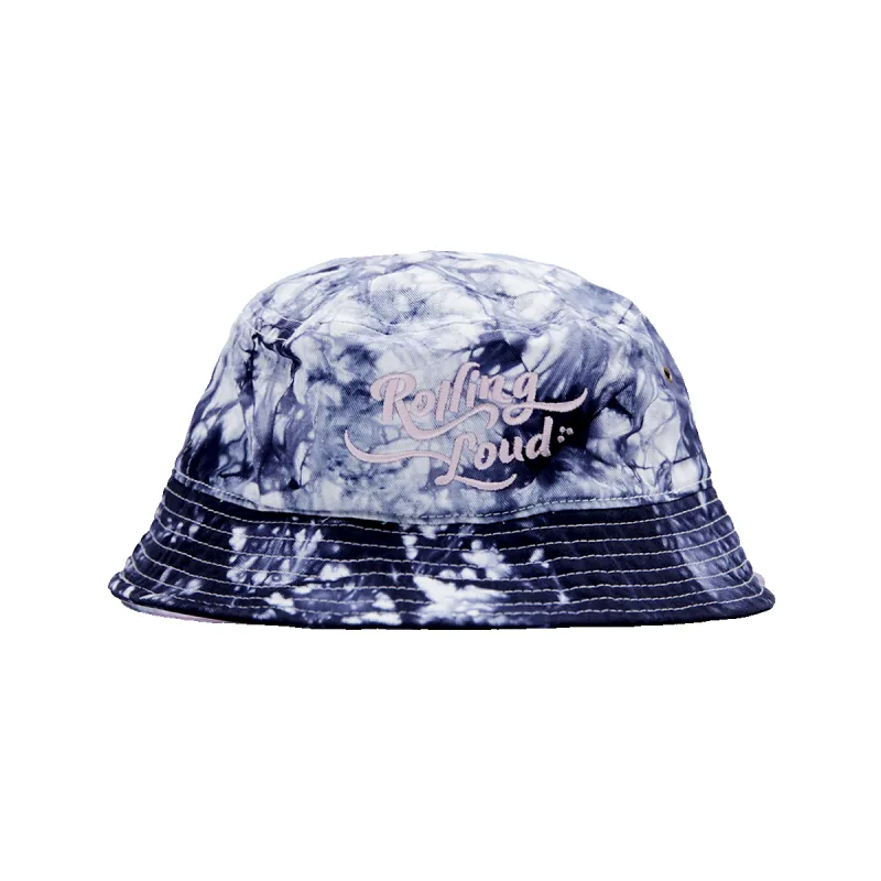 Rolling Loud Tie Dye Bucket Hat Black made by Rolling Loud Merch