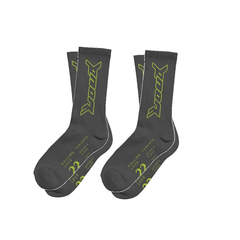 RL High Mighty Socks Toronto 22' sold by Rolling Loud Merch