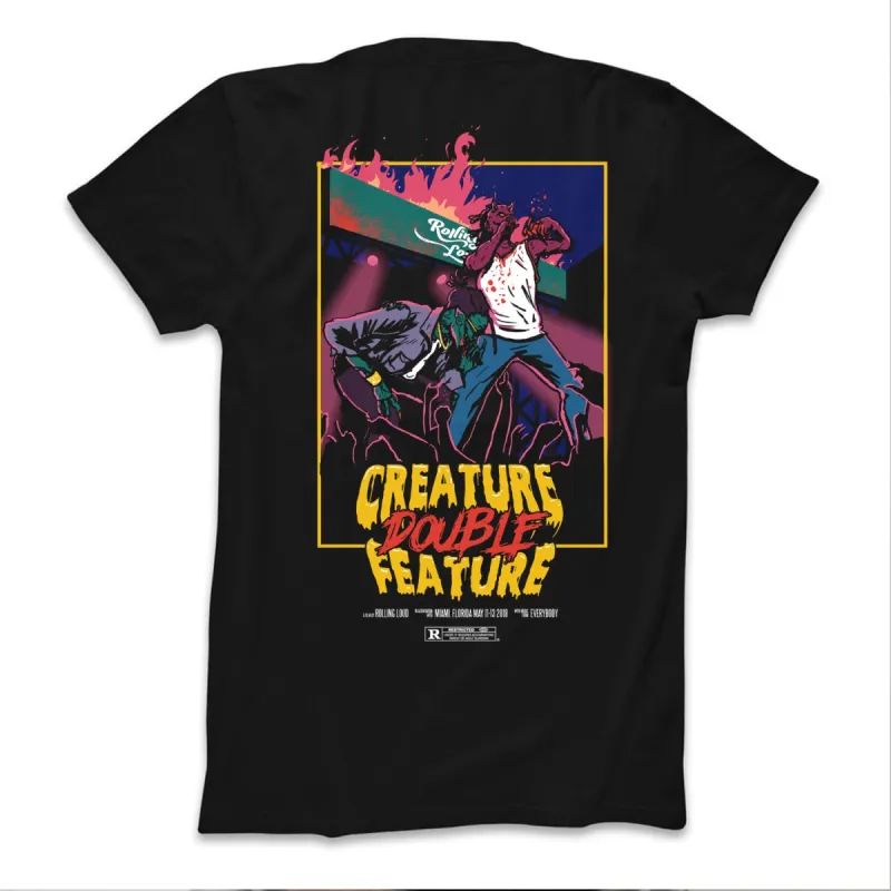 Rolling Loud Miami Creature Double Feature Tee sold by Rolling Loud Merch