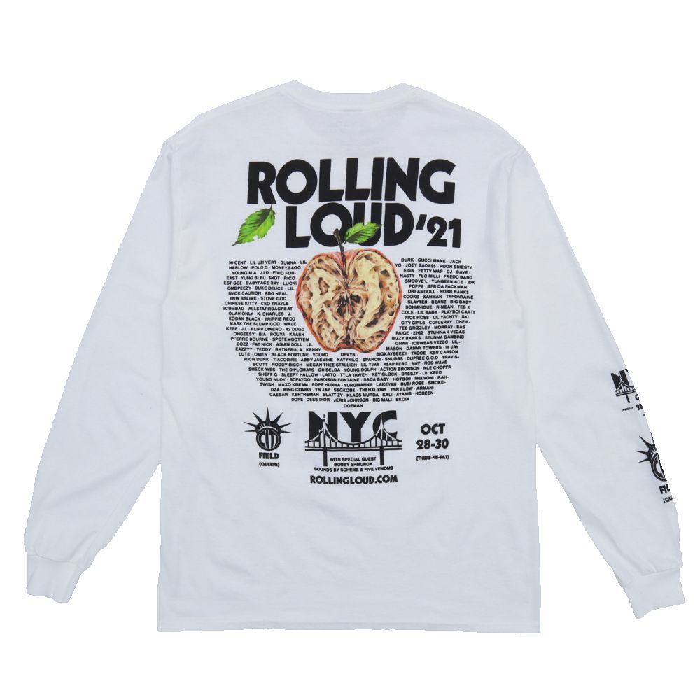 Rotten Apple Long Sleeve NYC 2021 sold by Rolling Loud Merch