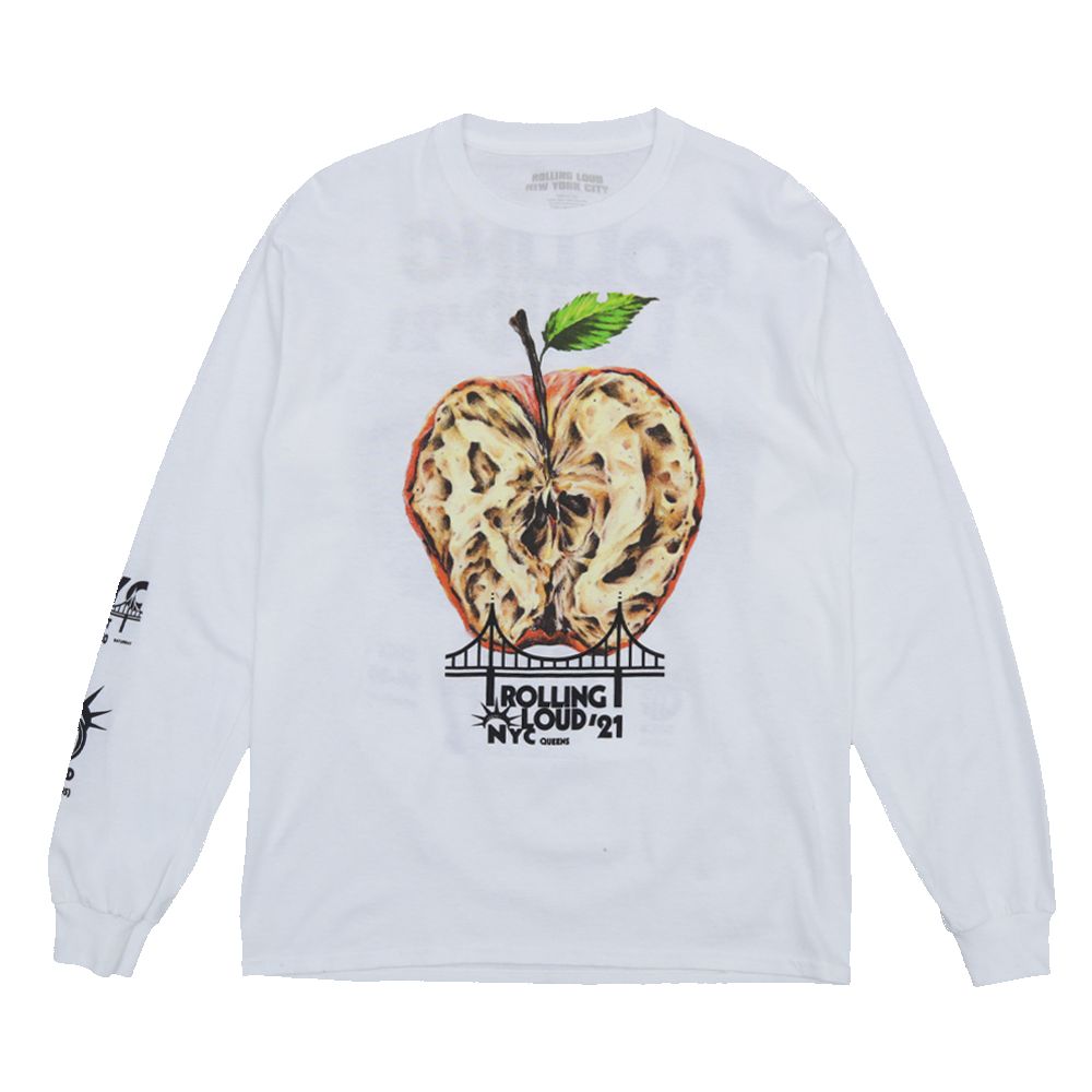 Rotten Apple Long Sleeve NYC 2021 sold by Rolling Loud Merch product image thumbnail 2