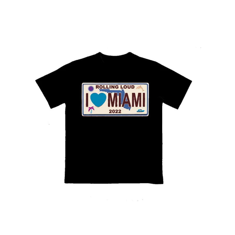 RL x Domenico Formichetti Plate T Shirt Black Miami 2022 sold by Rolling Loud Merch