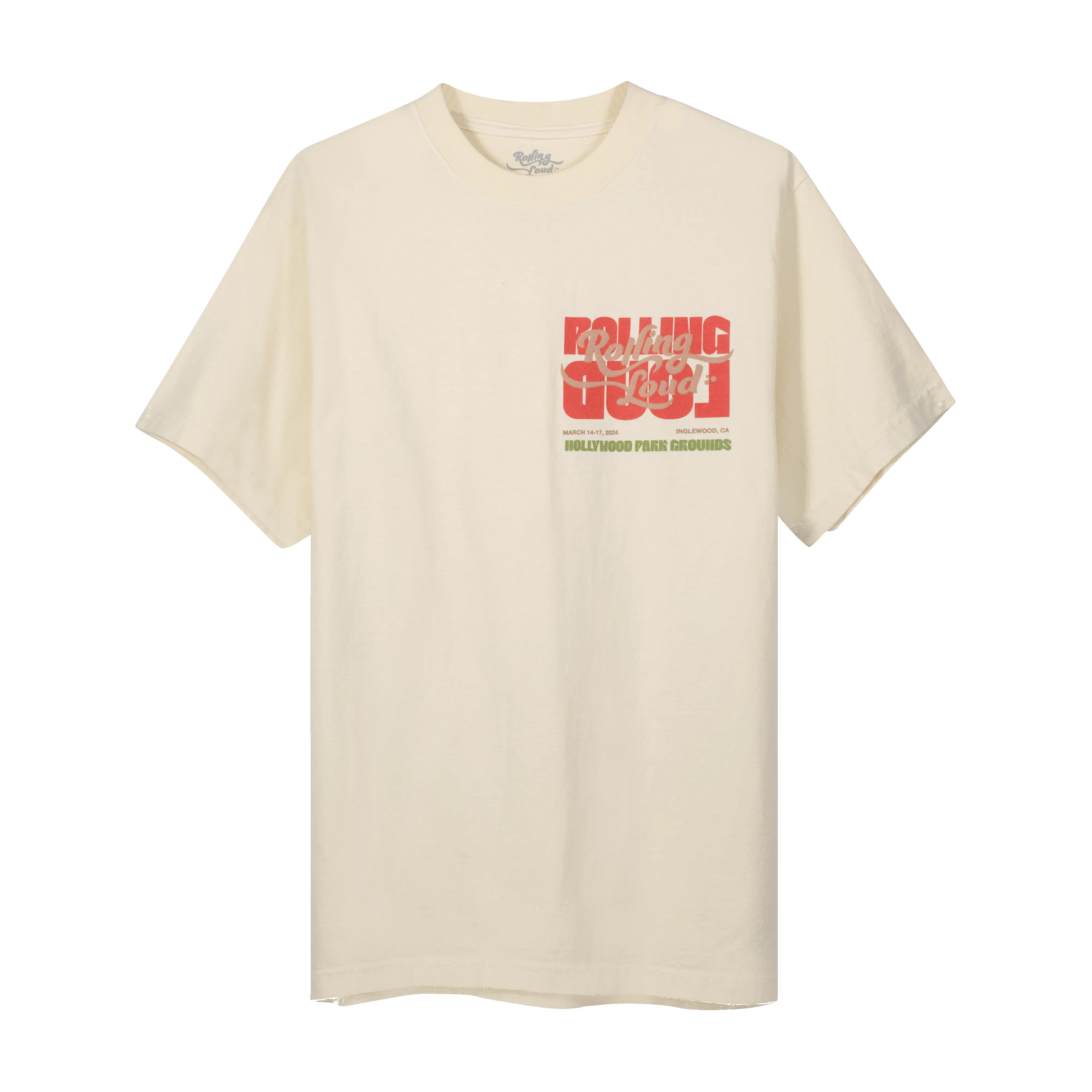 RL LA 24 Fisheye Lineup Cream Tee ( Web Exclusive ) sold by Rolling Loud Merch product image thumbnail 2