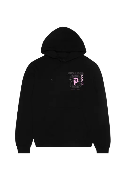 RL x Primitive Frequency Black Hoodie sold by Rolling Loud Merch