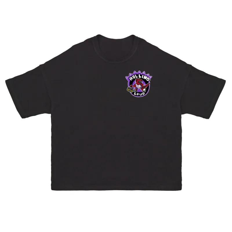 RL Mini Rap T Shirt Black Toronto 22' sold by Rolling Loud Merch