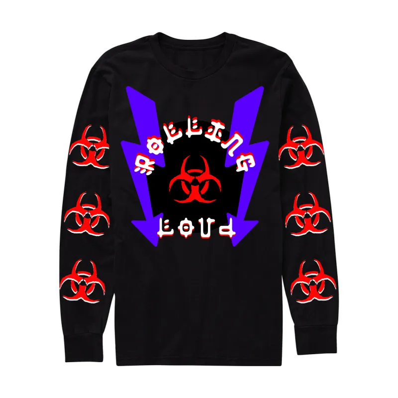 Biohazard Long Sleeve Tee- Official RL x Scumbag Chad Collab sold by Rolling Loud Merch