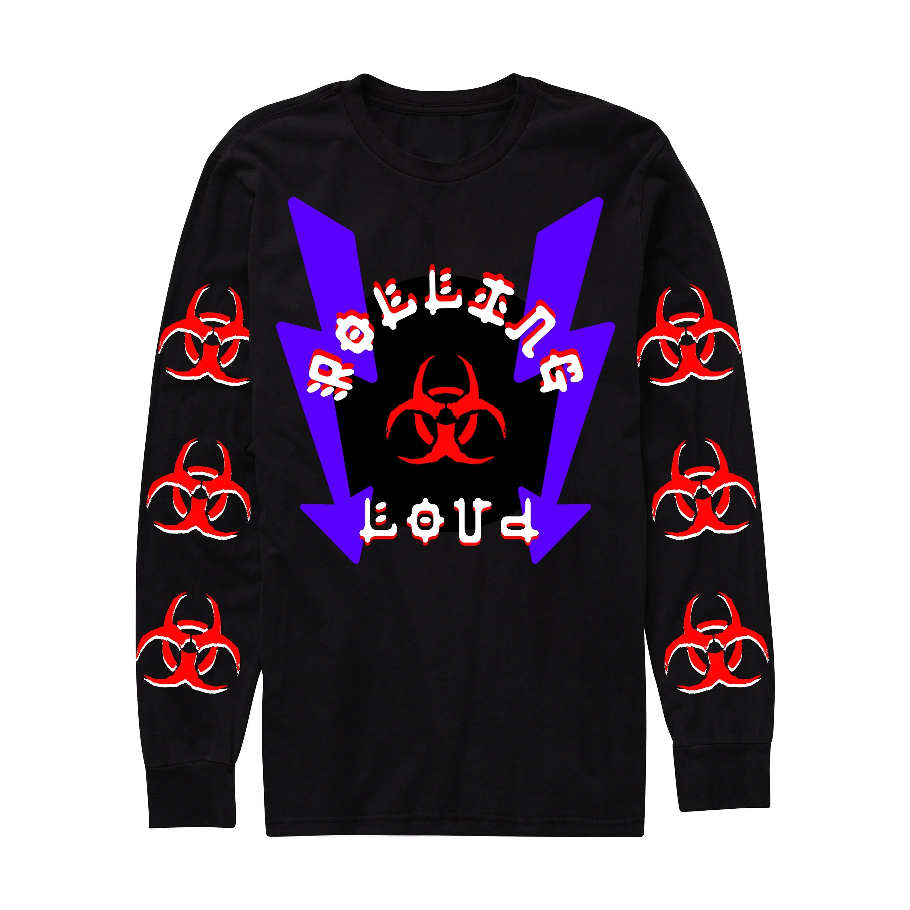 Biohazard Long Sleeve Tee- Official RL x Scumbag Chad Collab sold by Rolling Loud Merch