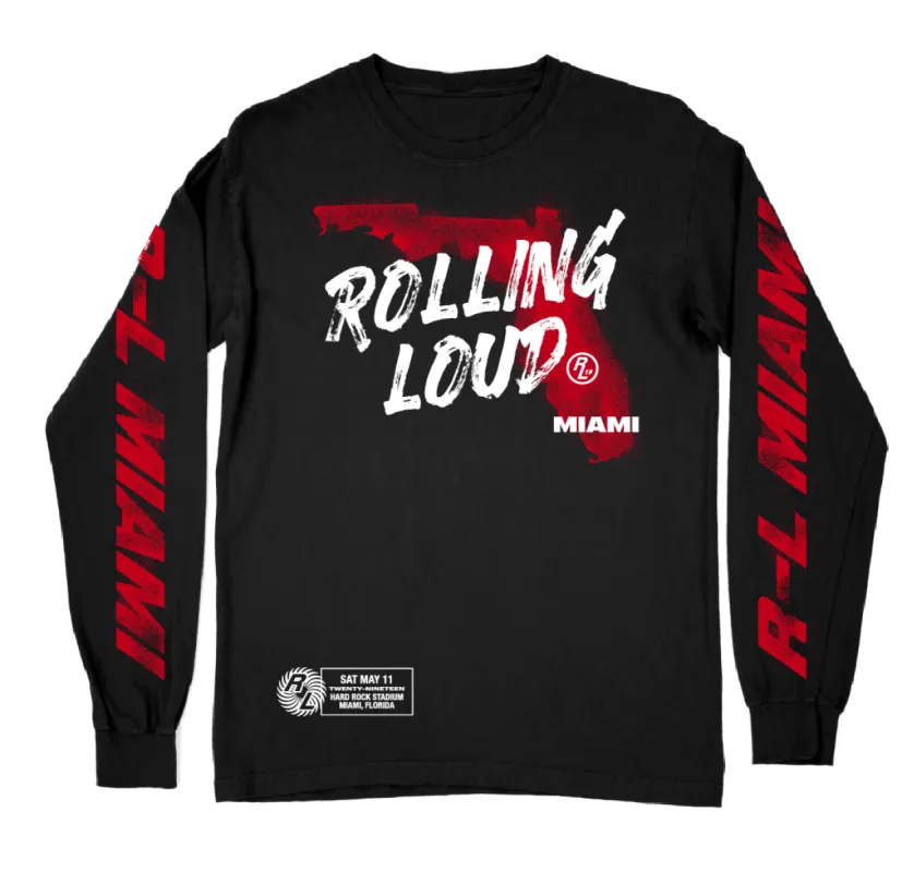 Long Sleeve PIT Tee Black sold by Rolling Loud Merch