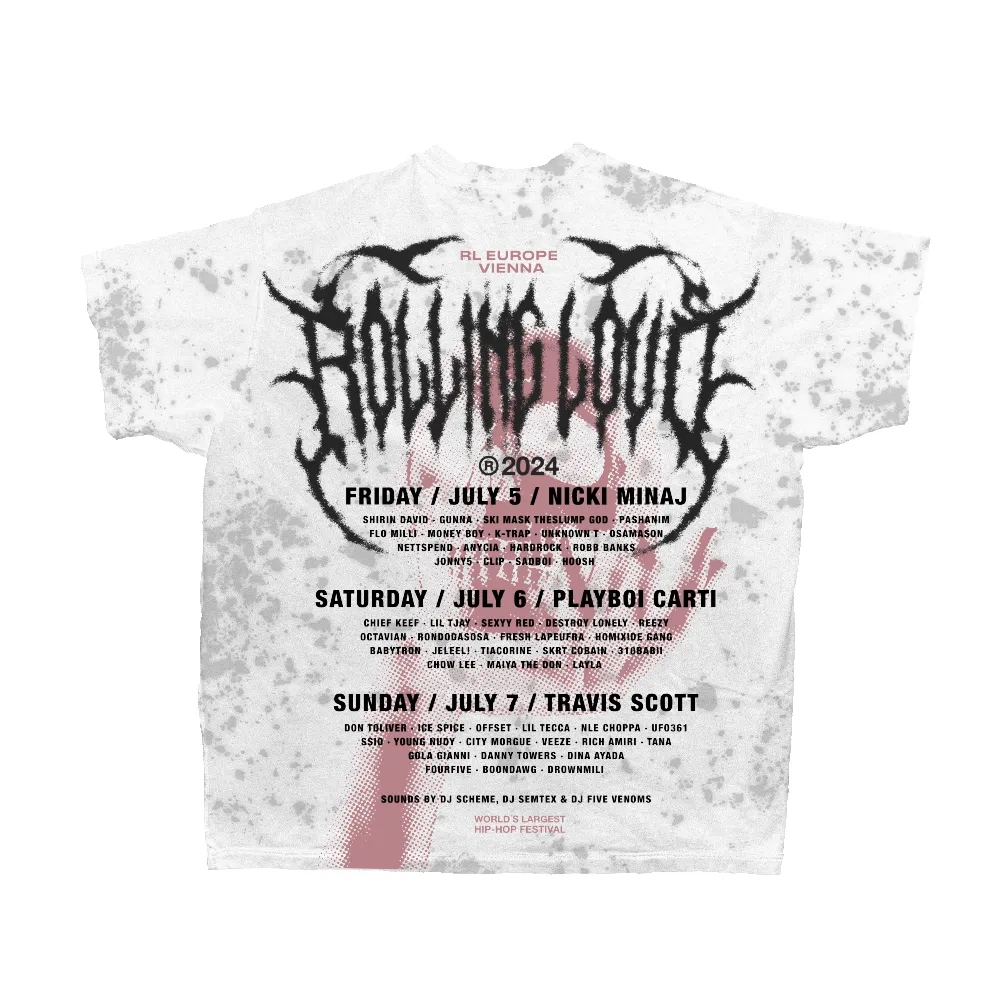 RL Vienna 24 White Esoteric Tee sold by Rolling Loud Merch product image thumbnail 2