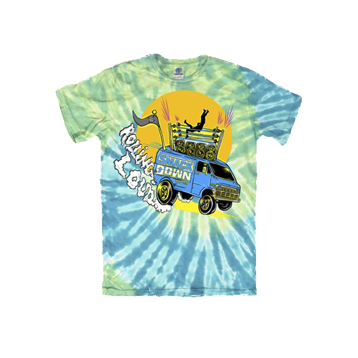 SMACKDOWN ROLLING LOUD MIAMI VAN TIE-DYE sold by Rolling Loud Merch