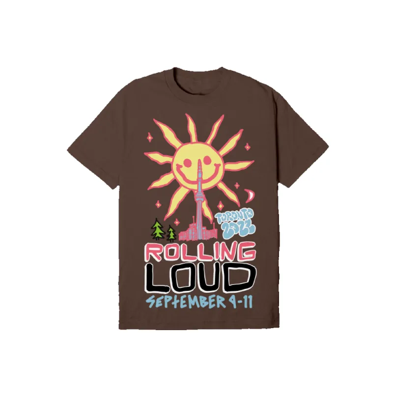 RL Queen City T Shirt Brown Toronto 22' sold by Rolling Loud Merch