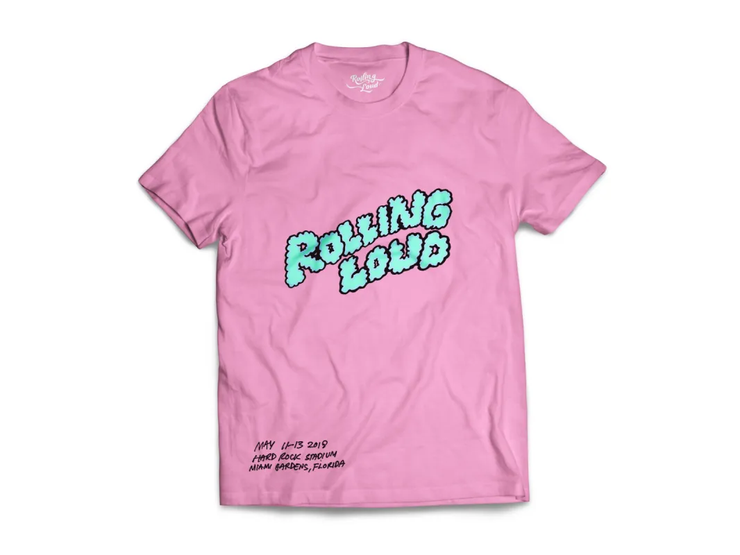 Miami Puffy Lineup Tee sold by Rolling Loud Merch