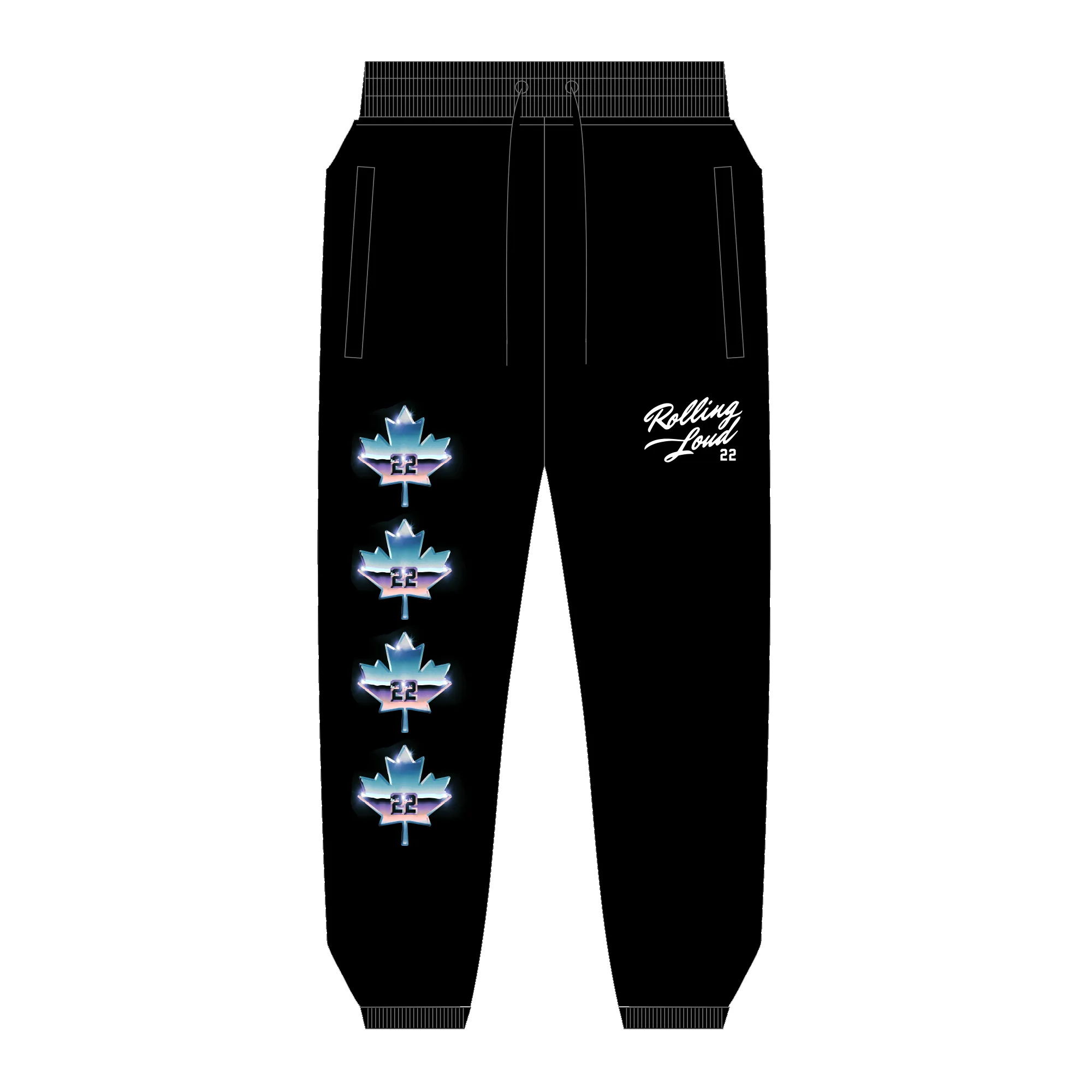 RL Chrome Leaf Sweatpants Toronto 2022 sold by Rolling Loud Merch