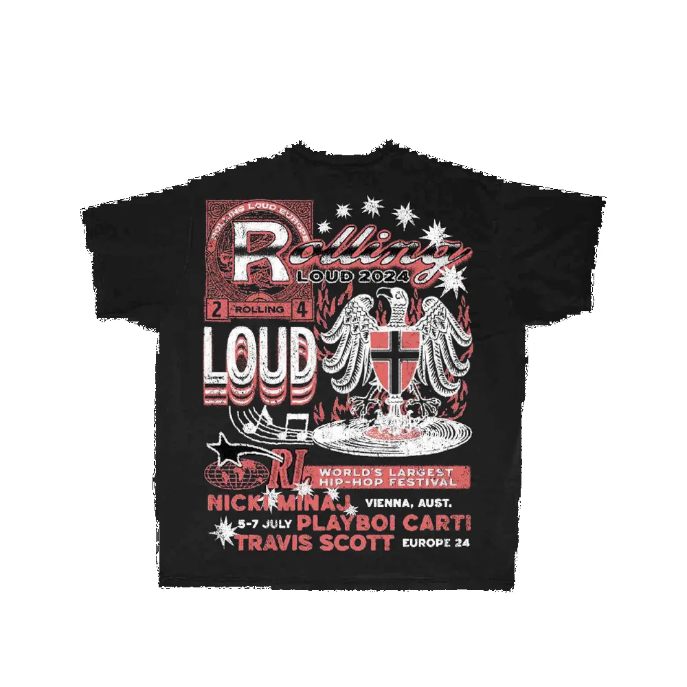 RL Vienna 24 Black Stamp Tee sold by Rolling Loud Merch product image thumbnail 2