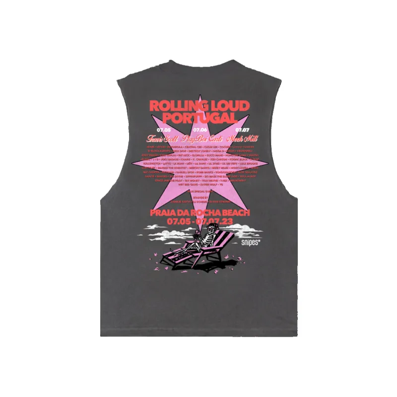 RL Portugal 23 Sunbath Vintage Black Lineup Sleeveless Tee sold by Rolling Loud Merch