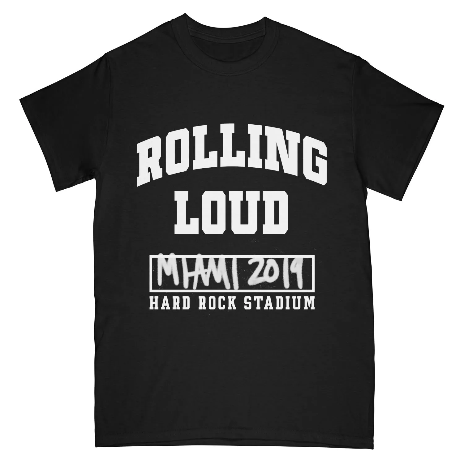 Miami Athletic Division SS Tee Black sold by Rolling Loud Merch