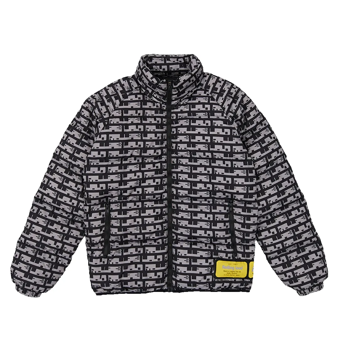 Loud Pattern Puffer Jacket sold by Rolling Loud Merch